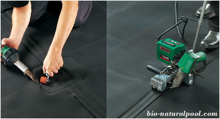 Kỷ thuật hồ bơi với bờ cát biển nhân tạo